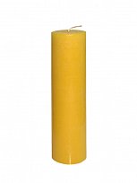 Свеча пеньковая цветная желтая 60*215 мм